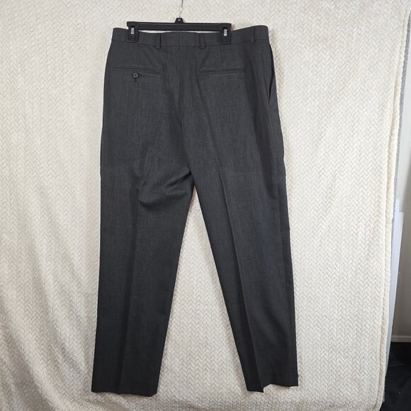 Design Collective Dress Pants Men 36R Gray Charcoal Flat Front Classic Fit Slack - Picture 3 of 11